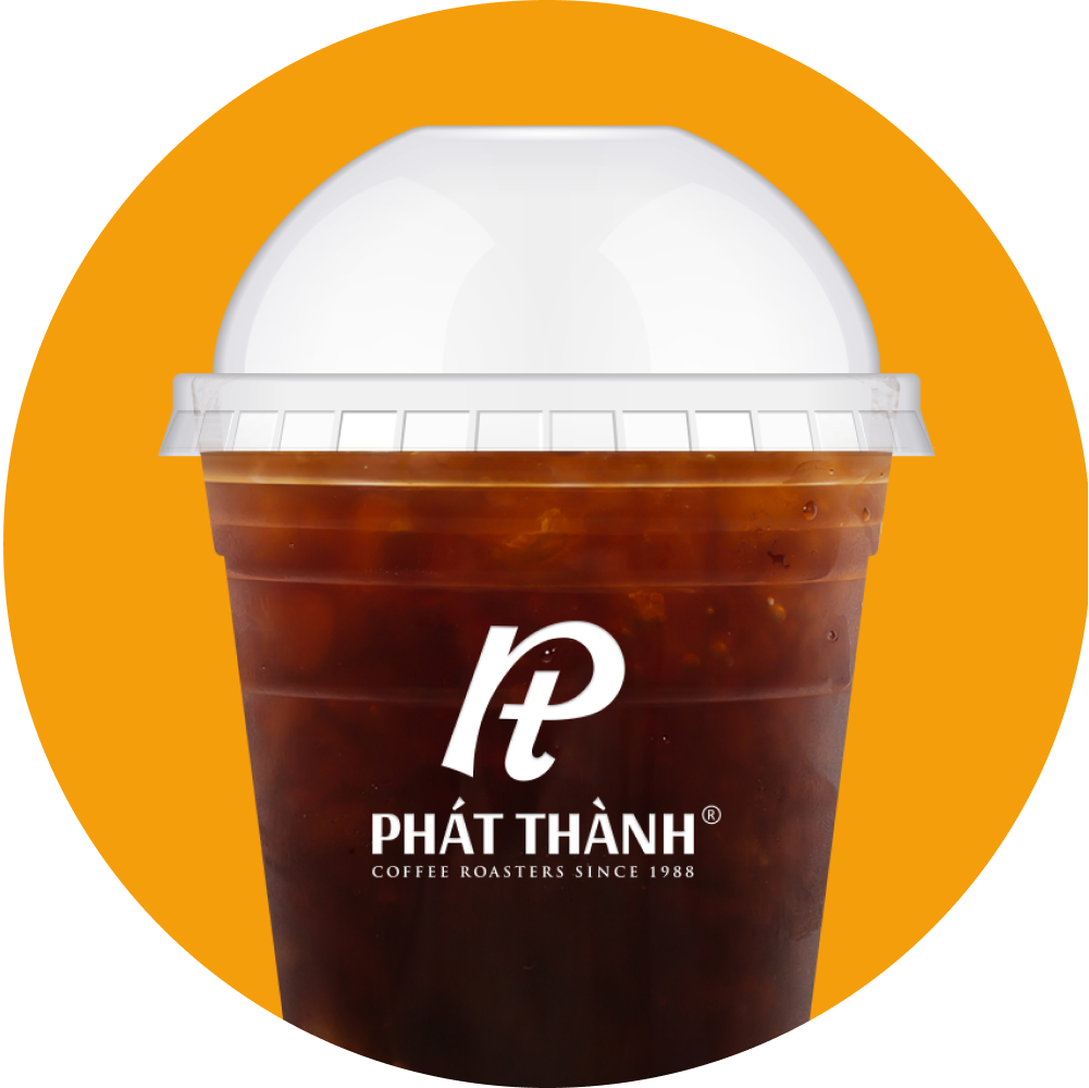 Cà phê đen đá pha máy