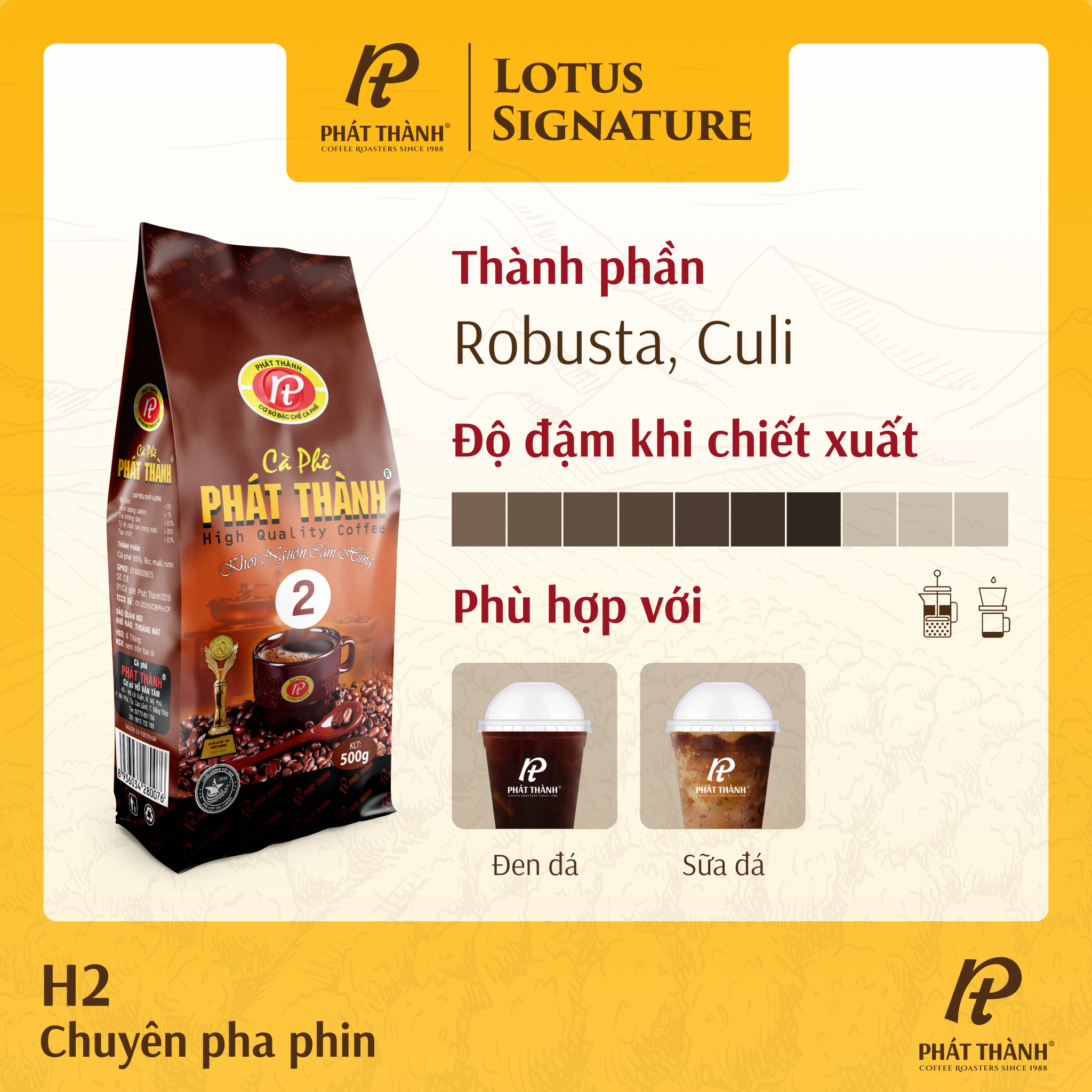 Cà phê Lotus Signature H2