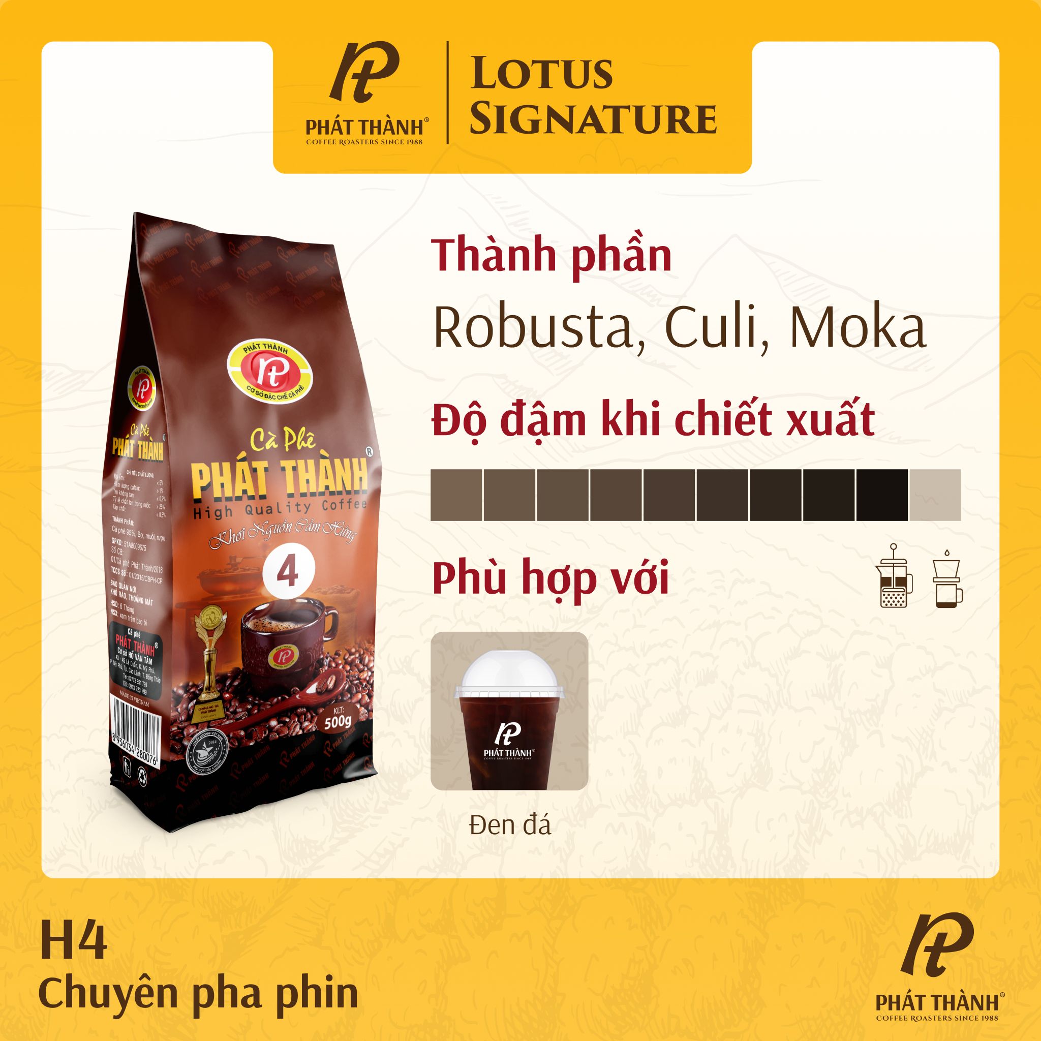 Cà phê Lotus Signature H4