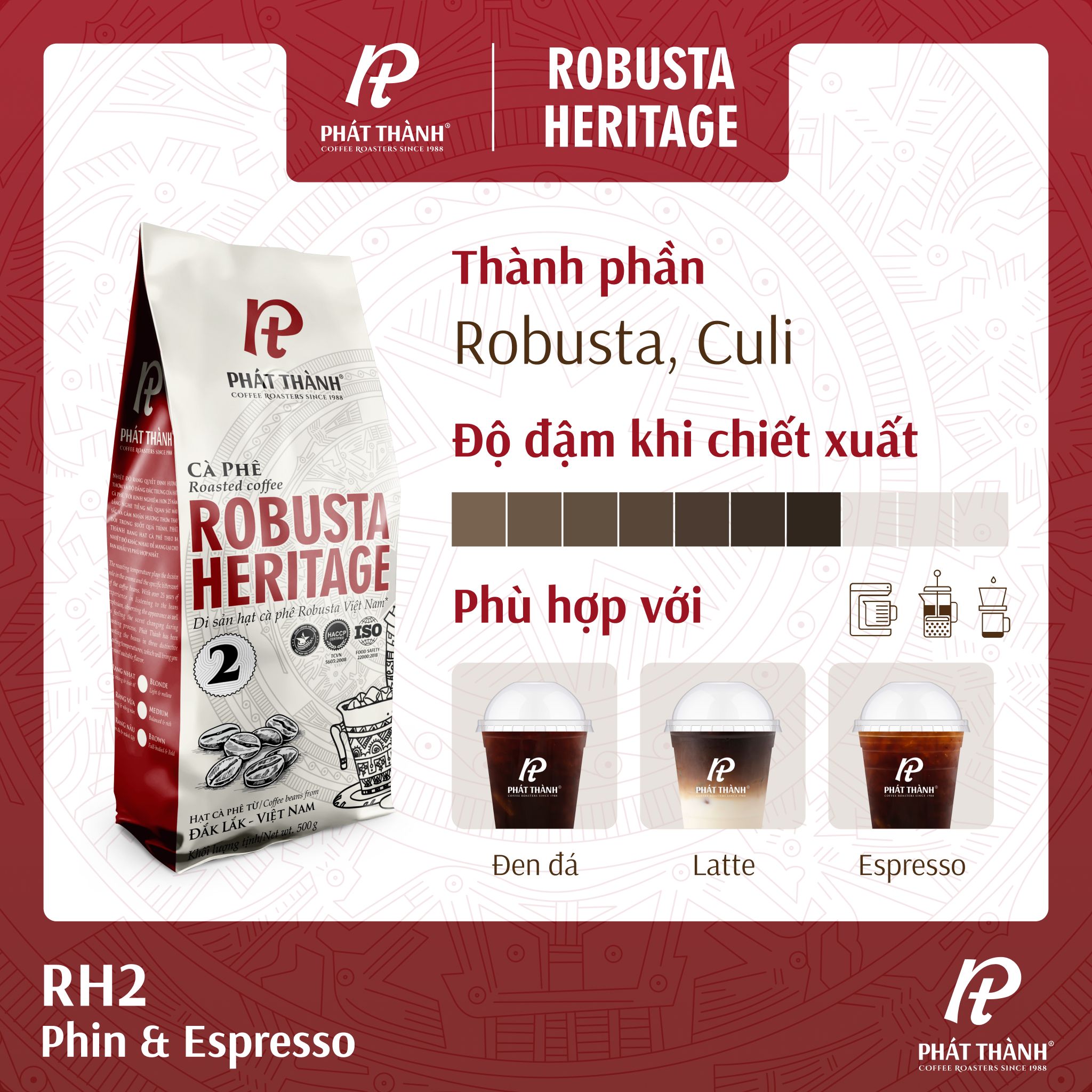 Cà phê nguyên hạt Robusta Heritage 2