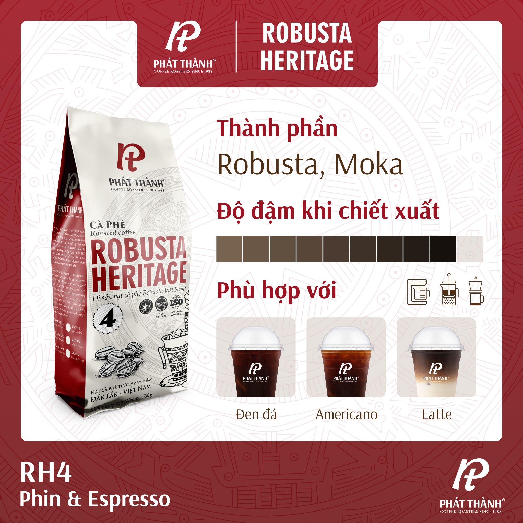 Cà phê nguyên hạt Robusta Heritage 4