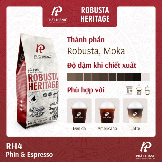 Cà phê nguyên hạt Robusta Heritage 4