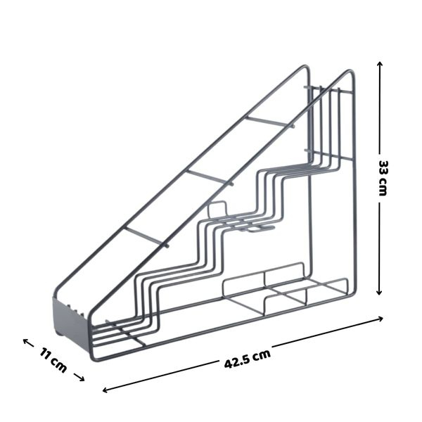 Giá đựng chai siro tam giác 4 ngăn